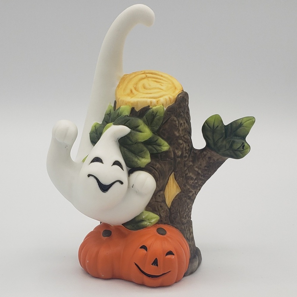 PartyLite Ghost Candle Snuffer with Box P7025 Retired Item Porcelain‎